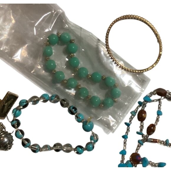 Mixed Lot Of Vintage & Antique Jewelry Pieces For Crafting,Repurposing-10-11 OZ - Picture 3 of 7